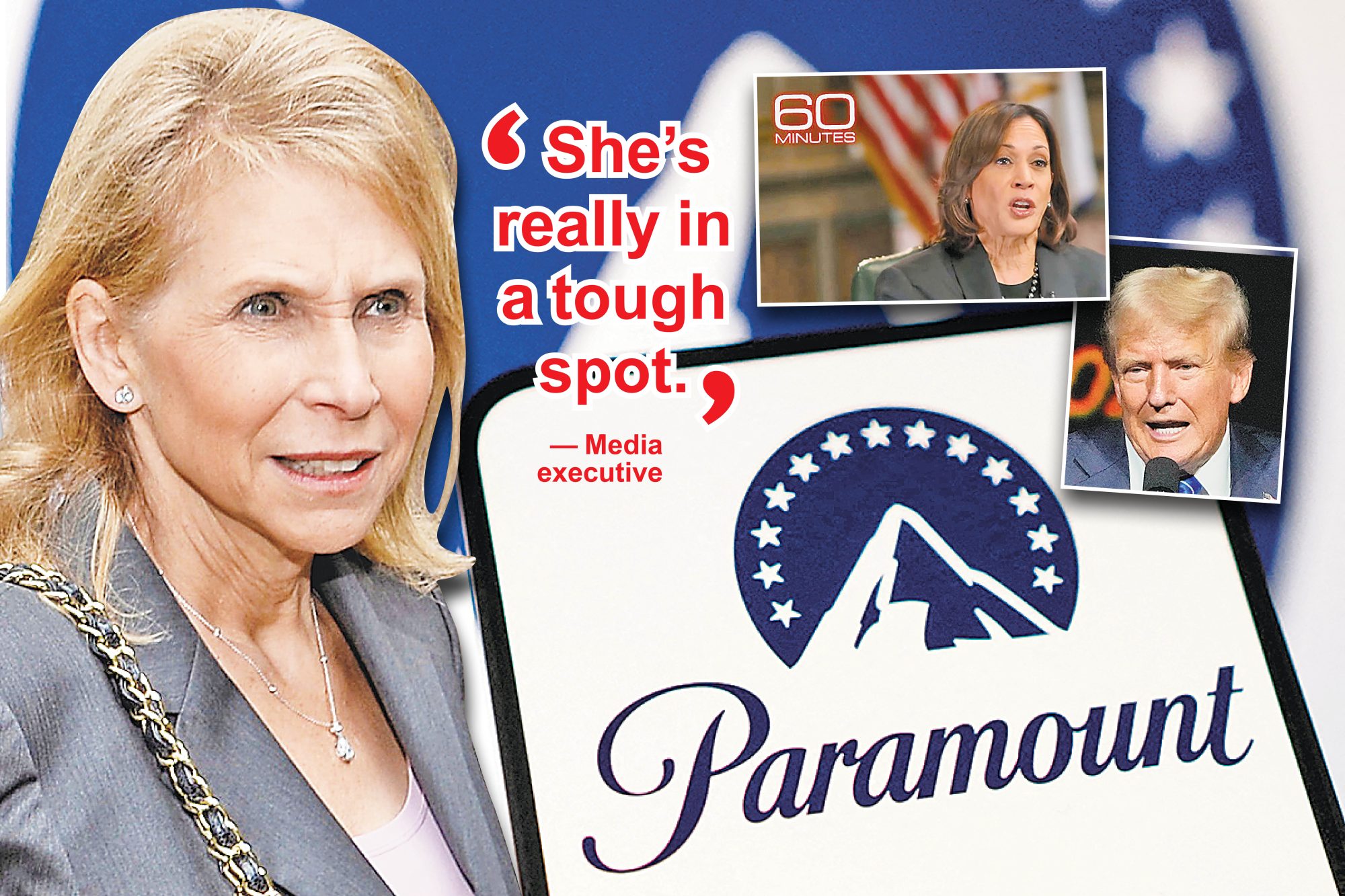 Shari Redstone a "Spot Tough" as the Palamount Fearing Setlering Council with Trump will open the Pandora Box on the Demands of Brotherhood: Sources