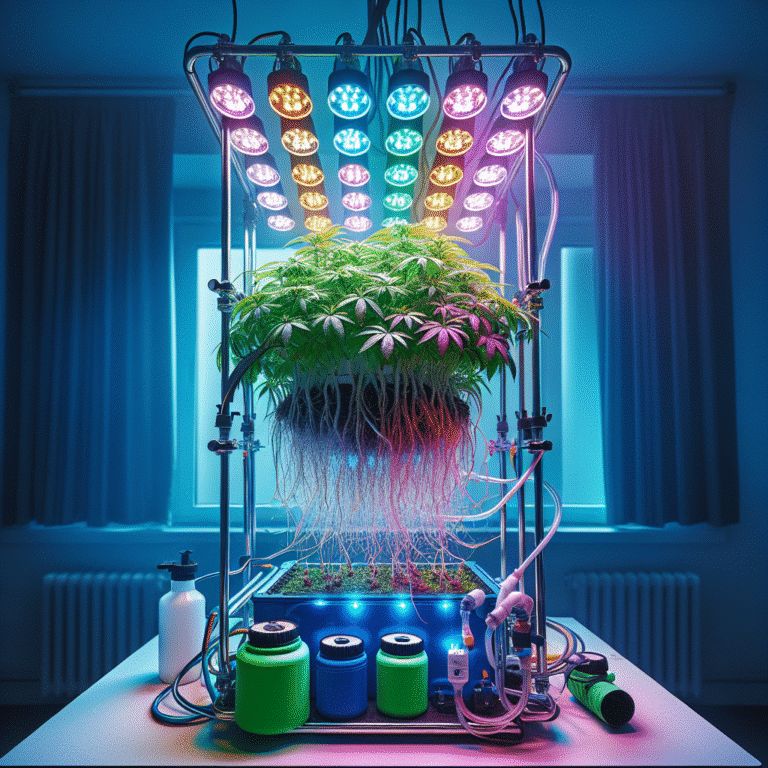 using LED grow lights in your DIY hydroponic setup