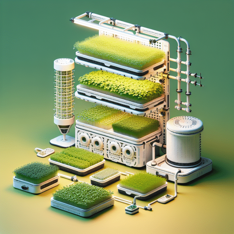 hydroponic system setup for growing microgreens at home