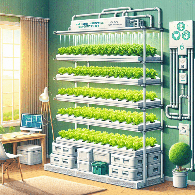 how to create an efficient DIY hydroponic garden at home