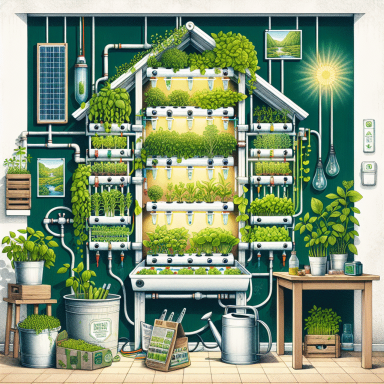 creating a sustainable hydroponic garden in your home
