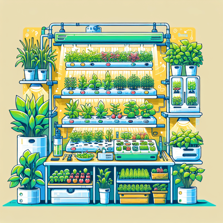 hydroponic setup for small space gardening