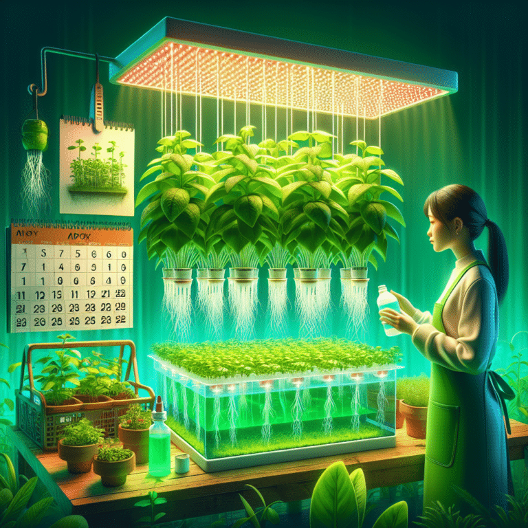 hydroponic plant feeding schedule for beginners