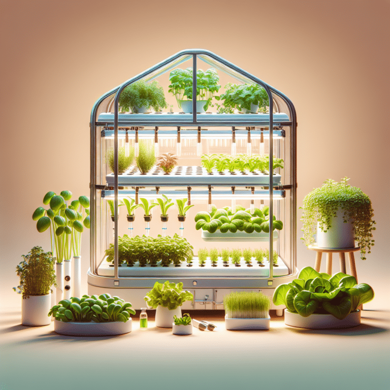 hydroponic setup for small space gardening