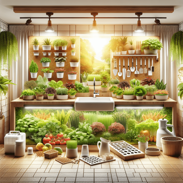 Transforming your kitchen counter into a hydroponic oasis