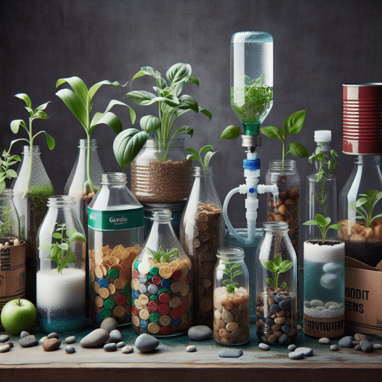 Crafting a hydroponic system with repurposed containers