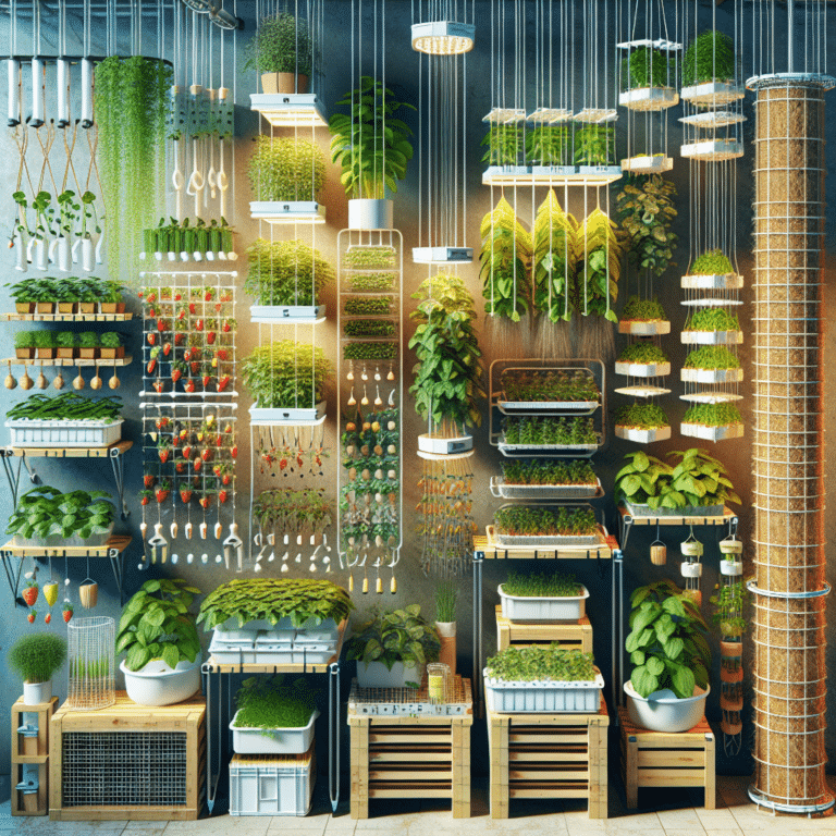 hydroponic plant support and trellis ideas