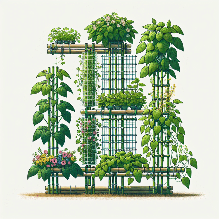 hydroponic plant support and trellis ideas