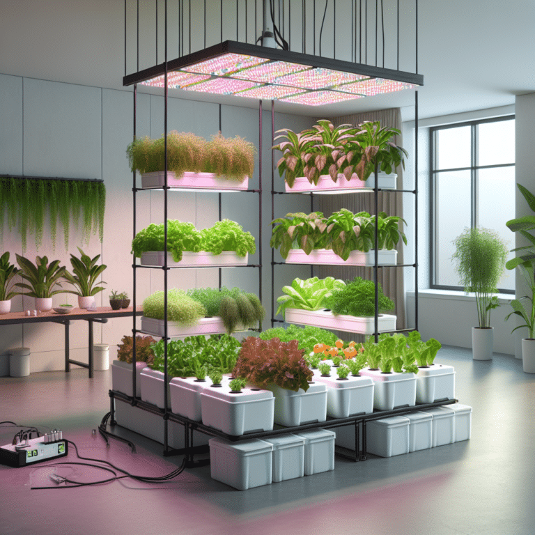 indoor hydroponic garden setup ideas
