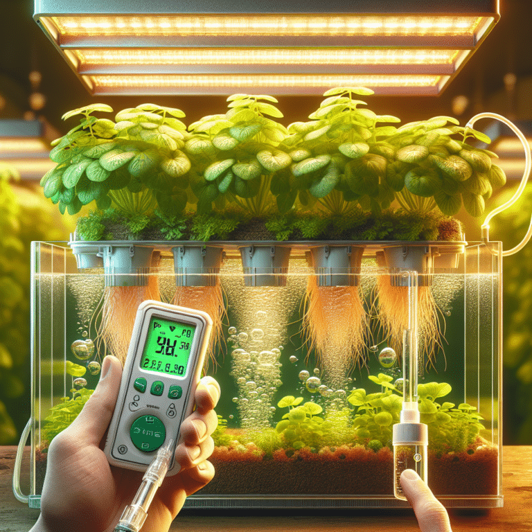 hydroponic plant pH and nutrient management
