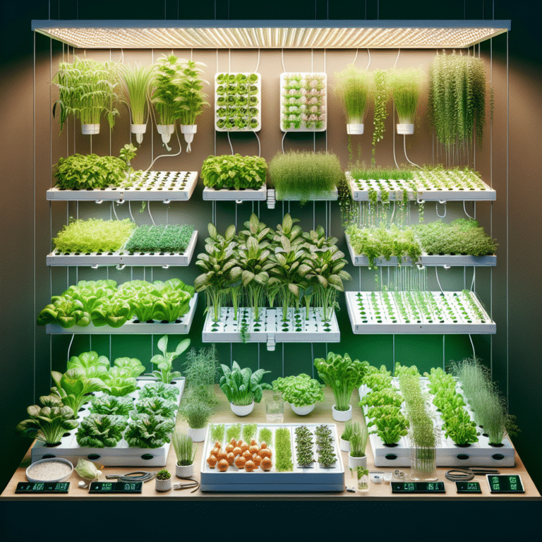 hydroponic system setup for year-round gardening