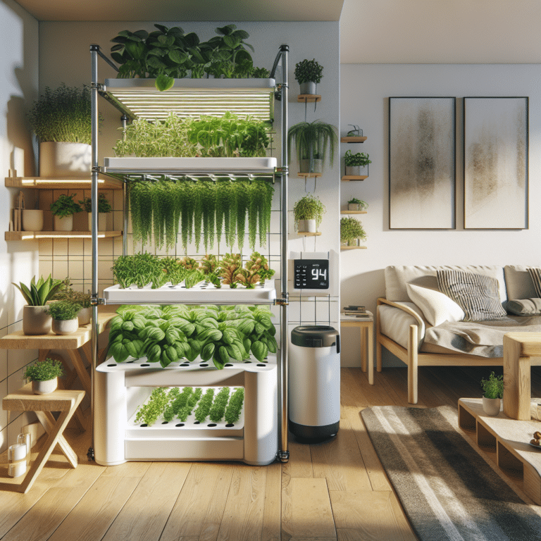DIY hydroponic system for beginners in small apartments