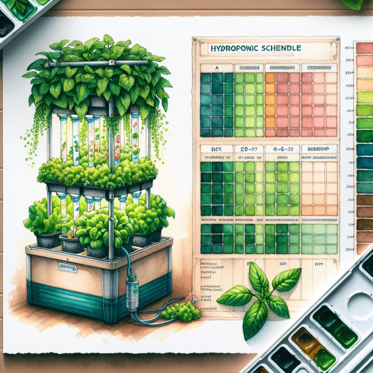 hydroponic plant feeding schedule for beginners