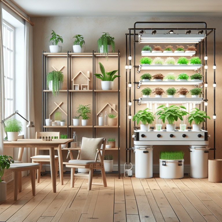 hydroponic system setup for small apartments