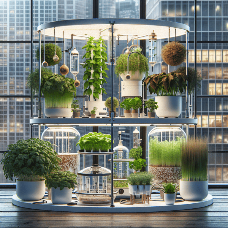 easy hydroponic setup for urban gardening