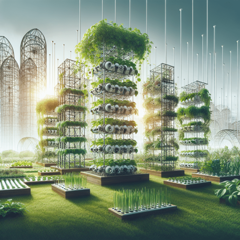 hydroponic plant support and trellis ideas